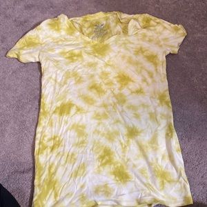 faded glory tie dye yellow shirt